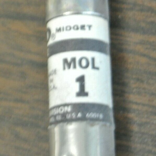 LOT of 7 / ECONOMY / ECO / FPE MOL-1 MIDGET FUSE / 1A / 250V /  MOL1