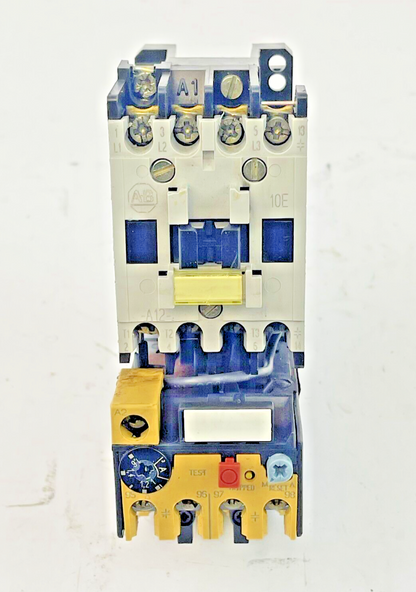 ALLEN BRADLEY -100-A12ND3 SER. B CONTACTOR W 120V COIL & 193-BSB 16 SER. B RELAY