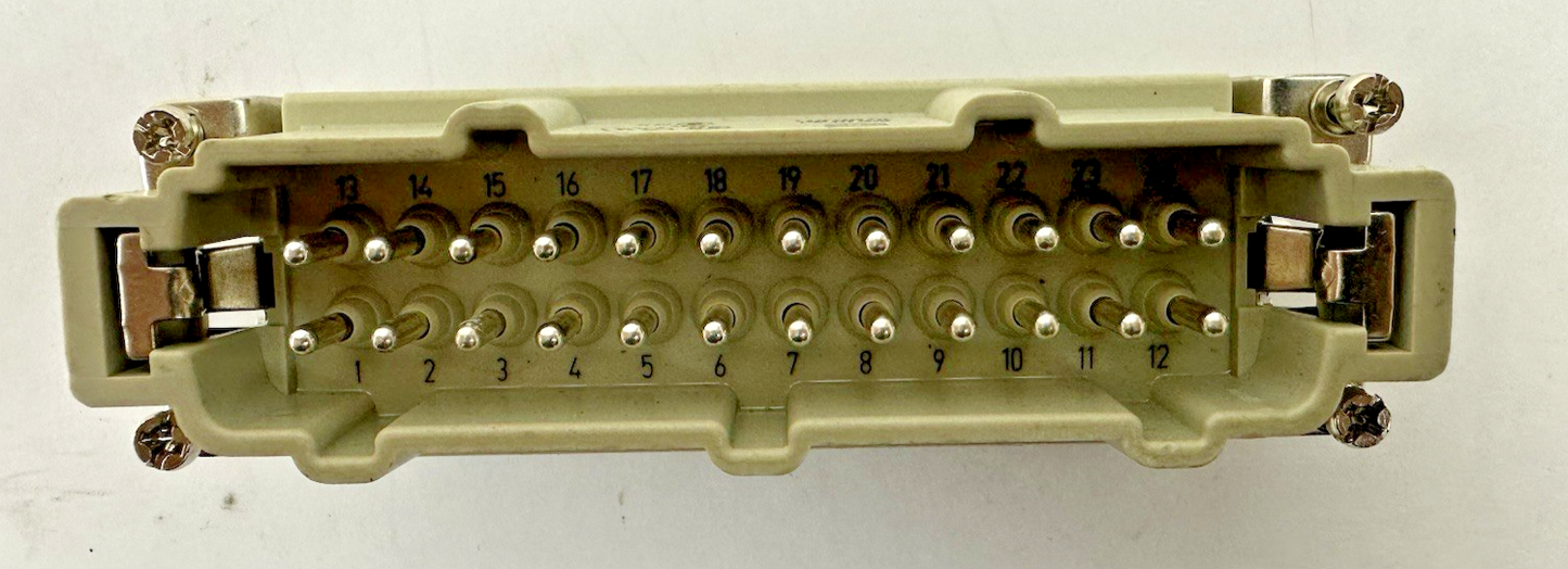 HARTING HAN 24E-M-S 0933024 PIN INDUSTRIAL MALE CONNECTOR 16 A 500 V