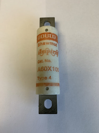 Gould Shawmut Amp-trap A60X100 Type 4 100A 600V Fuse "Lot of 3"