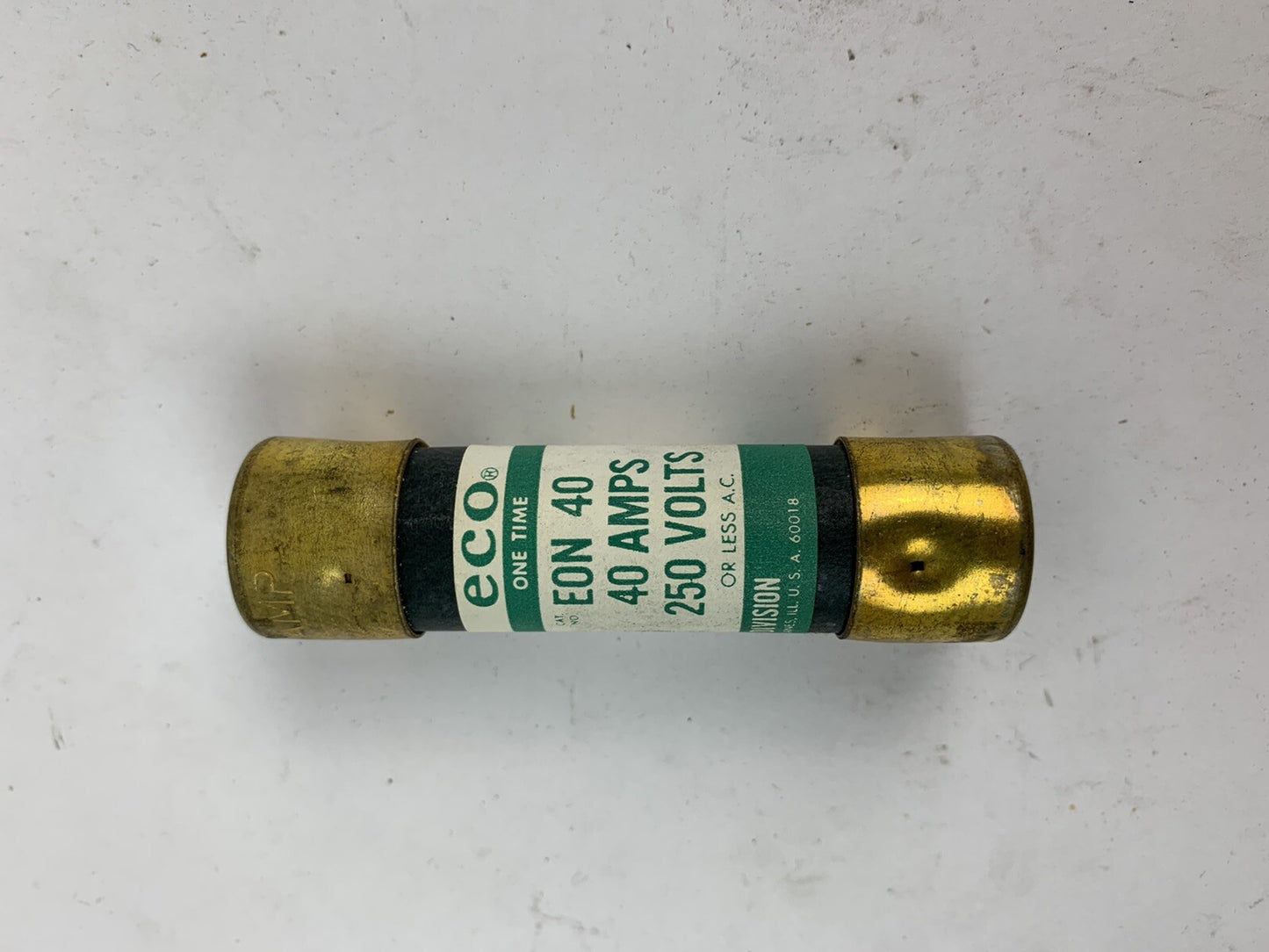 Economy Fuse One-Time EON40 40A 250V Fuse "Lot of 10"