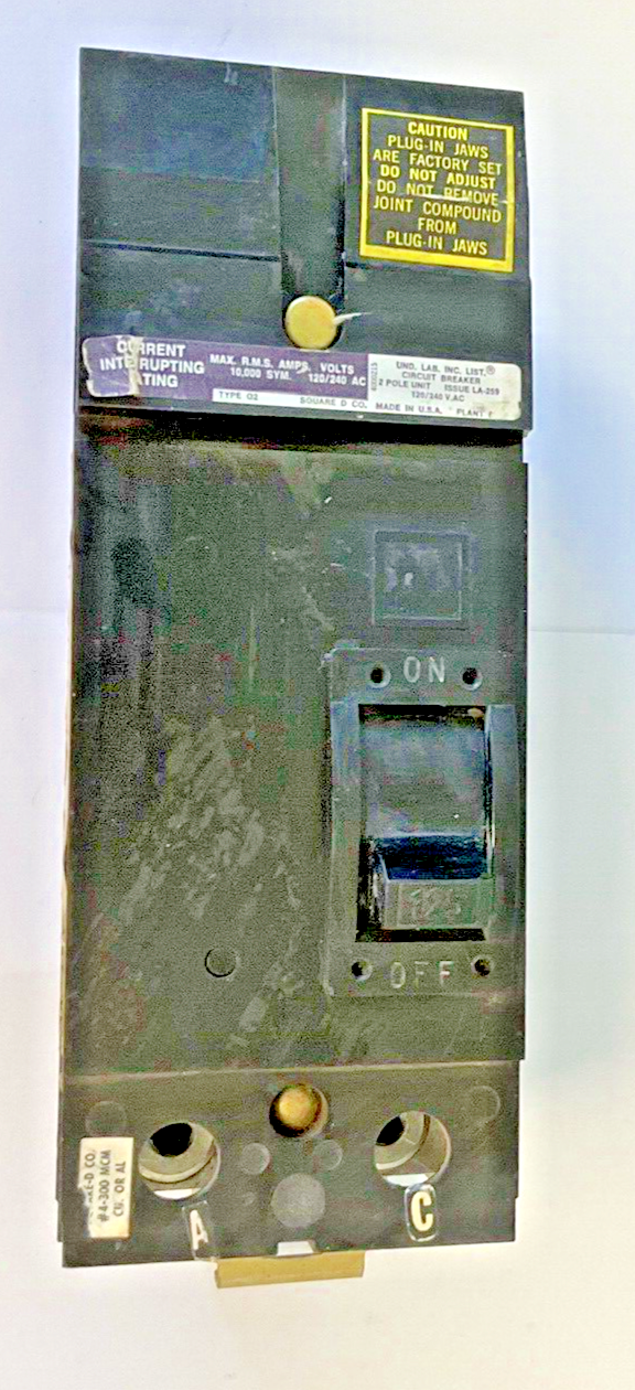 SQUARE D Q2-21225-AC CIRCUIT BREAKER 125A 2POLE 120/240VAC Q221225AC