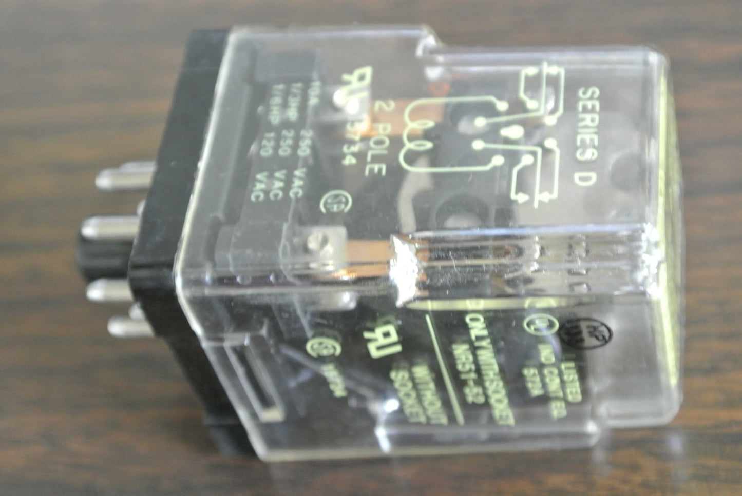 SQUARE D 8501 KPD-12 GENERAL PURPOSE RELAY - DPDT, 10A, 24VDC COIL - NEW SURPLUS