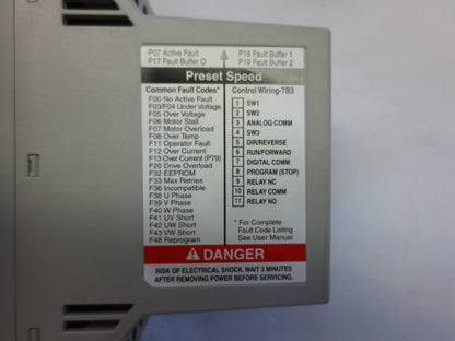 ALLEN-BRADLEY 160-BA02PPS1 W/ 160-B1 & 160-P1 - SMART SPEED CONTROLLER AC DRIVE