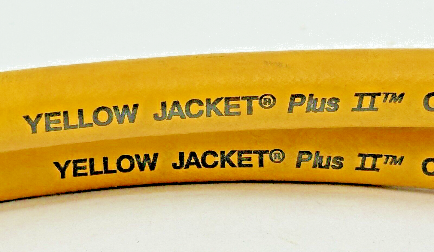 YELLOW JACKET - PLUS II 60" 1/4" CHARGING HOSE - YELLOW - 3000 PSI / 600 PSI
