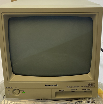 PANASONIC WV-BM990 VIDEO MONITOR 120VAC 60HZ 28W