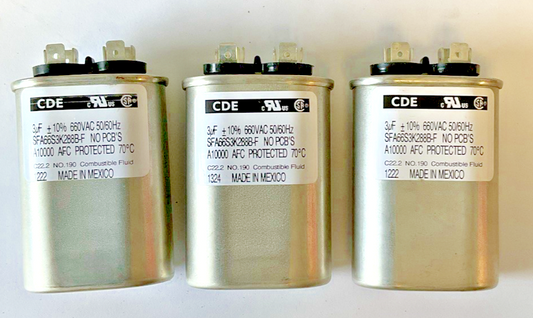CDE SFA66S3K288B-F CAPACITOR 660VAC 3UF 50/60HZ ***LOTOF3***
