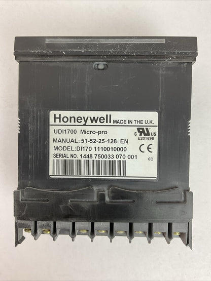 HONEYWELL UDI1700 MICRO-PRO DI170 1110010000 DIGITAL PANEL INDICATOR