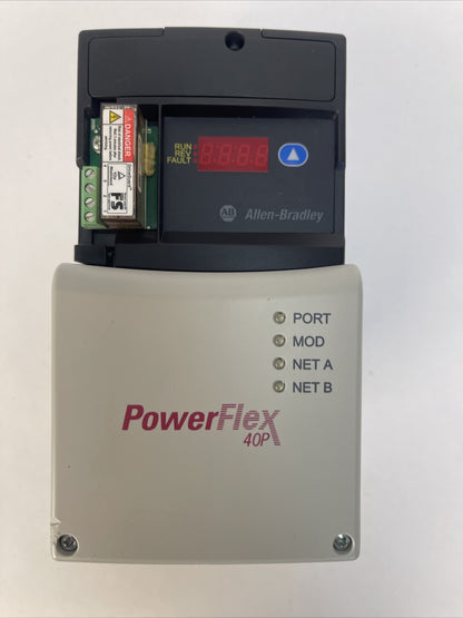 ALLEN BRADLEY 22D-D2P3N104 POWER FLEX 40P AC DRIVE OUTPUT 0-460VAC INPUT 380-480