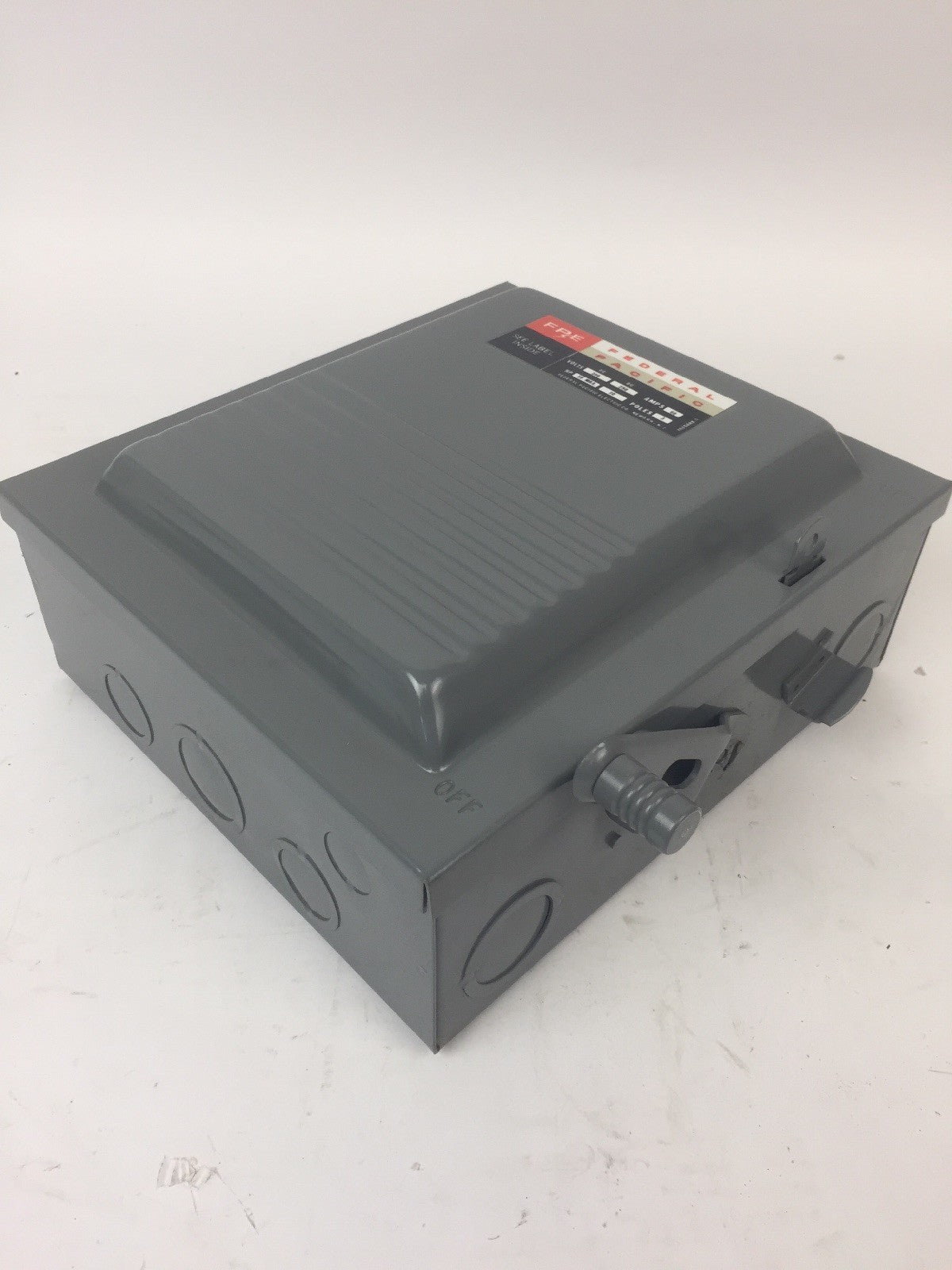 FPE 7632 TYPE LD SAFETY SWITCH 60AMP 250VDC 240VAC 3 POLE 10-15HP