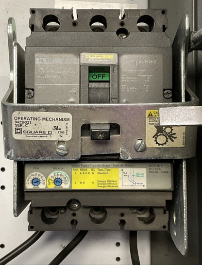 SQUARE D 8539SDA53V81CFF4G97H11P45T11X22Y145 SIZE 2 COMBINATION MOTOR CONTROLLER