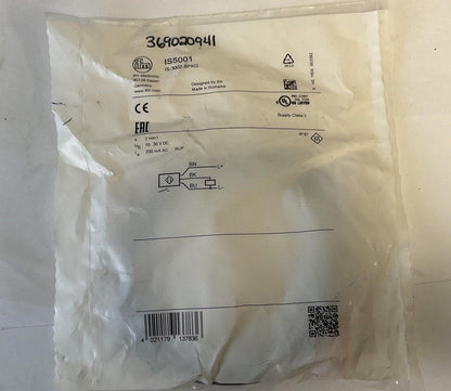IFM IS5001 PROXIMITY SWITCH 10-30VDC 200MA