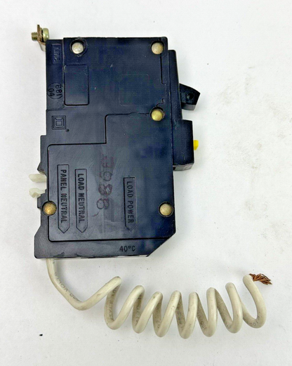 SQUARE D - QOB115GFI - 15A/1 POLE/120 VAC/BOLT-ON/GROUND FAULT/TYPE QOB
