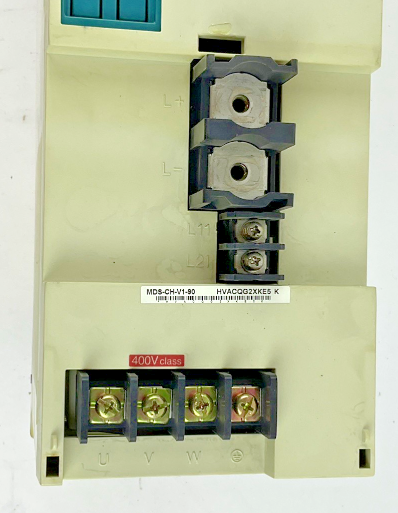 MITSUBISHI MDS-CH-V1-90 SERVO DRIVE UNIT 9KW 648V H/W VER.T 240HZ 19A