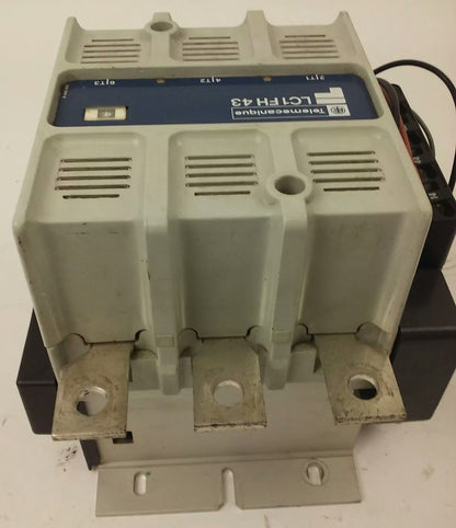 TELEMECANIQUE LC1FH43 CONTACTOR 3PH 600VAC 150HP 200A LA1F221 LX4 FH 190VDC