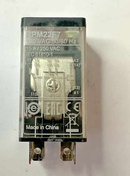 SCHNEIDER ELECTRIC RPM22F7 RELAY 120VAC 50/60HZ ***LOTOF3***