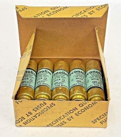 ECONOLIM *BOX OF 10* - NCLR 10 - 10 AMP,250 VAC, CURRENT-LIMITING CLASS RK1 FUSE