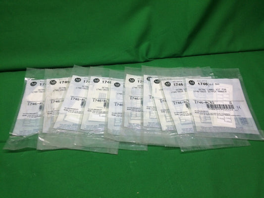 *LOT OF 10* ALLEN BRADLEY 1746-RL52 OCTAL LABEL KIT FOR 1746-OG16 OUTPUT MODULE