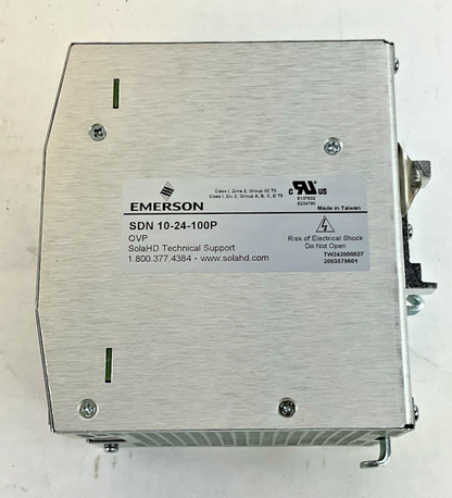 EMERSON SOLA SDN10-24-100P POWER SUPPLY 115/230VAC 5.0/2.0A 50/60 HZ