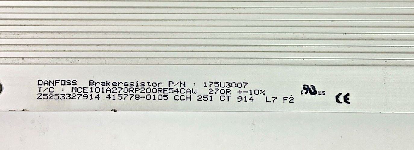 DANFOSS 175U3007 BRAKE RESISTOR 270R