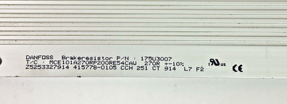 DANFOSS 175U3007 BRAKE RESISTOR 270R