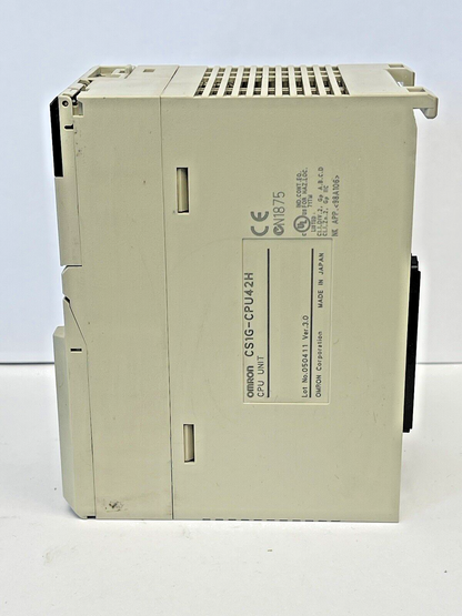 OMRON - CS1G-CPU42H - SYSMAC PROGRAMMABLE CONTROLLER - CPU UNIT