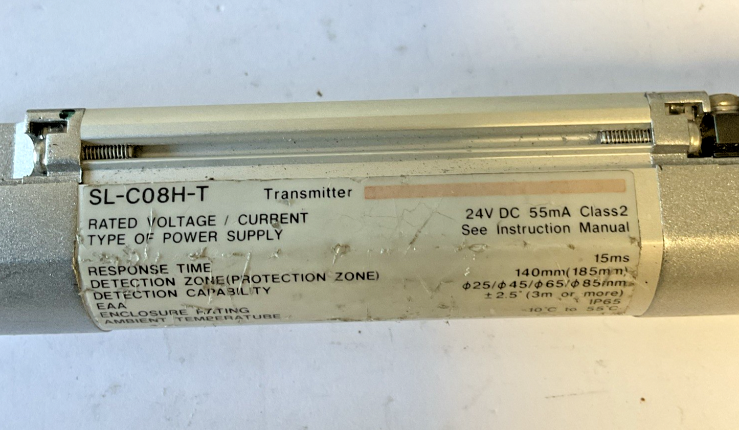 KEYENCE SL-C08H-R / SL-C08H-T  TRANSMITTER AND  RECIEVER 24VDC