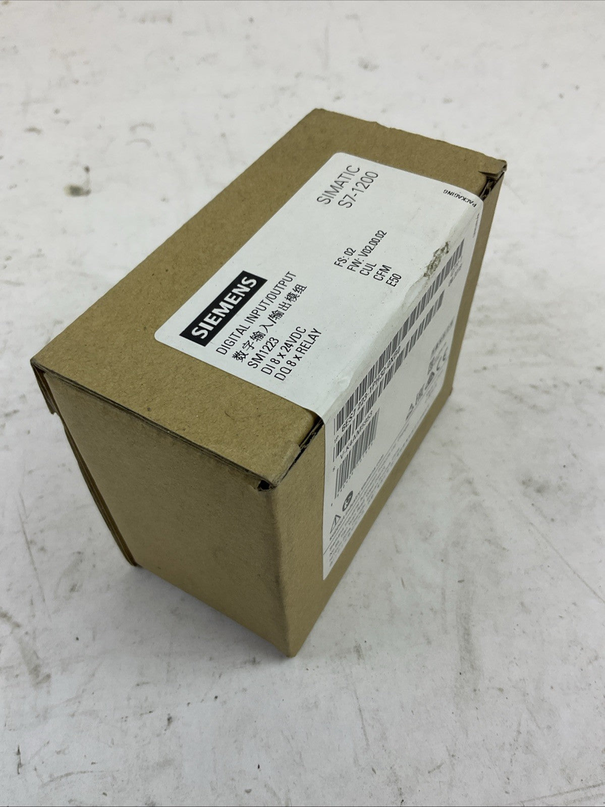 SIEMENS 1P 6ES7 223-1PH32-0XB0 DIGITAL INPUT/OUTPUT FW: V02.00.02