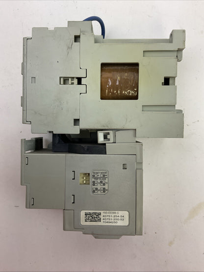 ALLEN BRADLEY STARTER (100-C09Z*10 COIL 24VDC + 193-EEBB 0.2-1.0A)