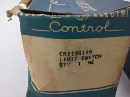 GE, CR115G119, LIMIT SWITCH, 600V MAX, NEW, GENERAL ELECTRIC, CR115G, NEW