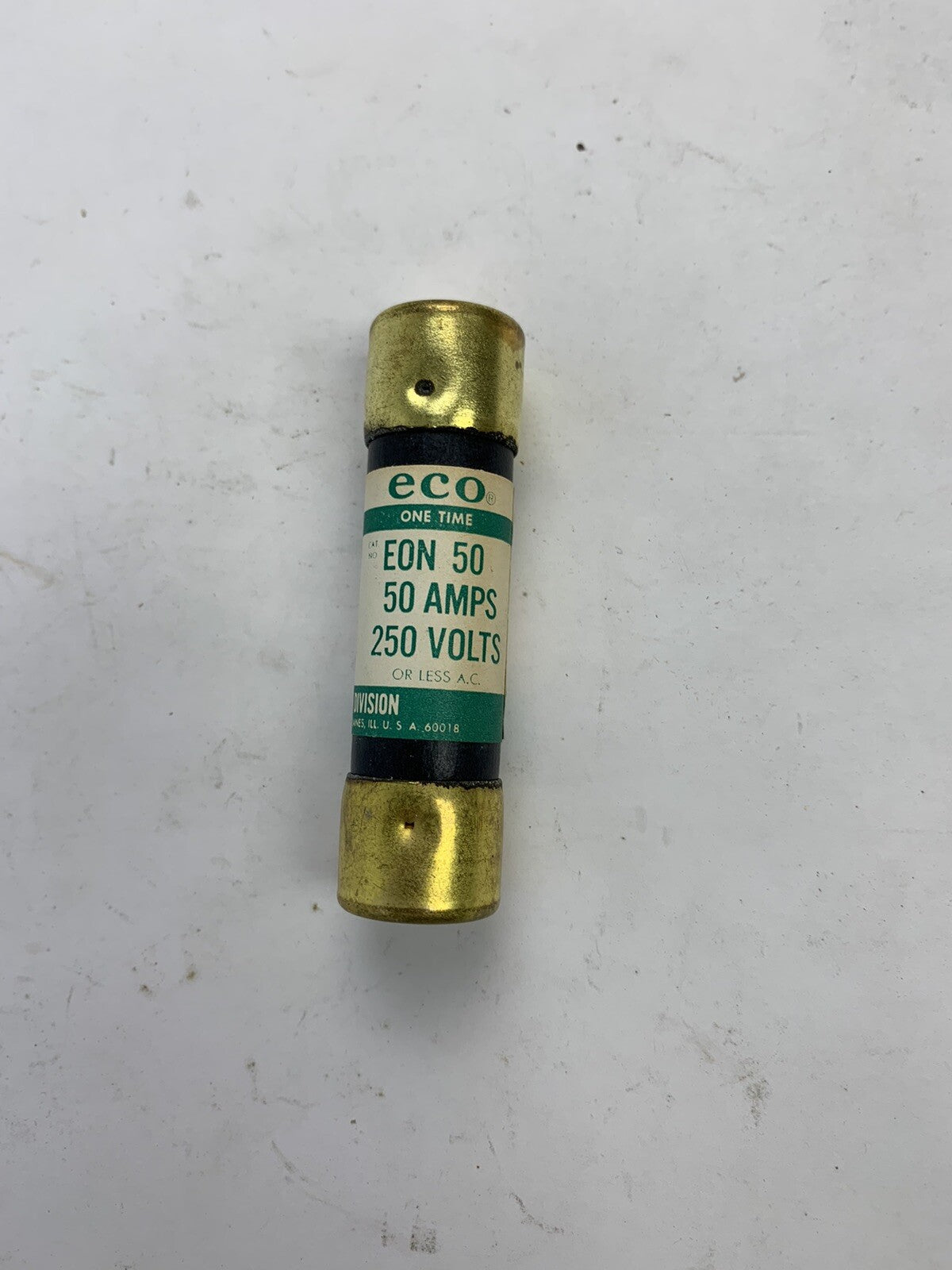 Economy Fuse One-Time EON 50 50A 250V Fuse "Lot of 10"