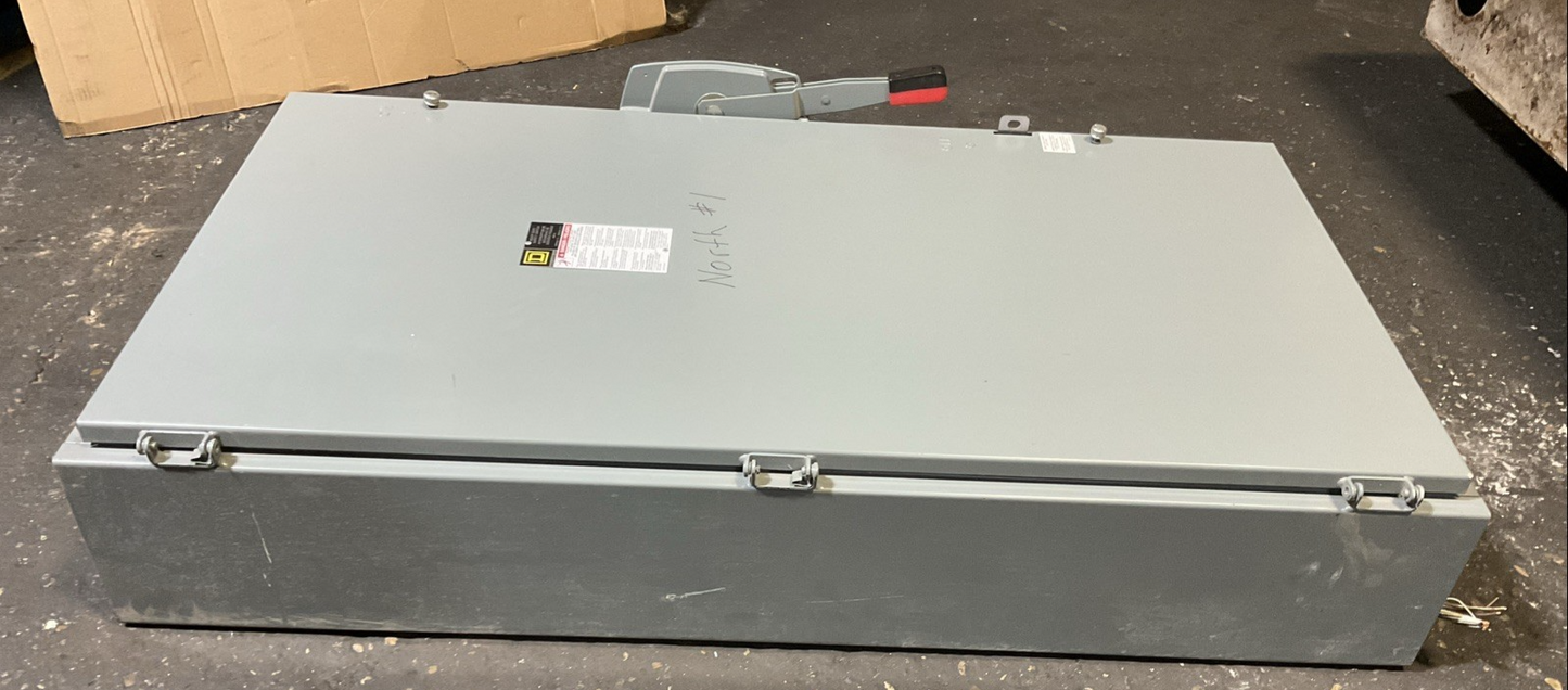 SQUARE D H366 FUSIBLE SAFETY SWITCH TYPE 1 SERIES E04 600AMP 600V