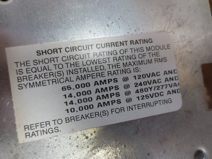 GE AMC6EY CIRCUIT BREAKER MODULE, MODEL 1 - 200A, 6-POLE, 480Y/MAX