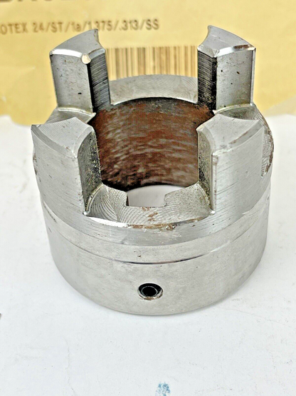 KTR ROTEX - CURVED JAW COUPLING HUB - BA02025173400-24 SER 1-3/8" BORE 5/16" KEY