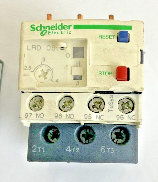 SCHNEIDER ELECTRIC LRD 08 CONTACTOR 2.5-4A 690V 50/60HZ ***LOTOF3***