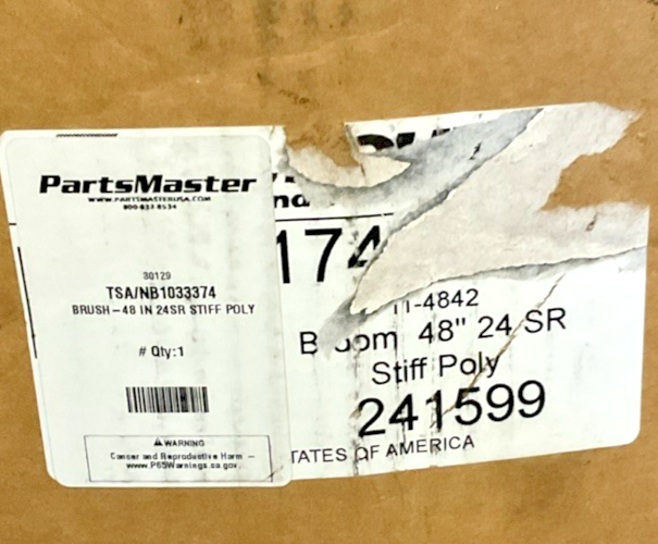 PARTS MASTER STIFF POLY BROOM BRUSH 48IN  24SR
