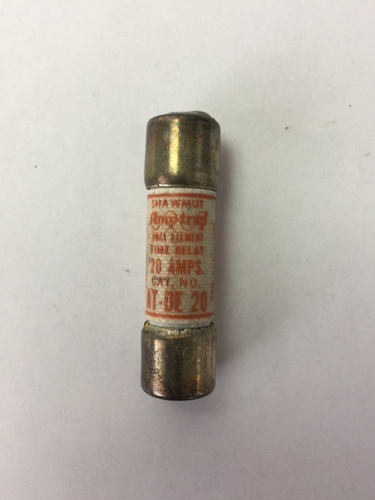 SHAWMUT AMP-TRAP AT-DE 20 DUAL ELEMENT TIME DELAY FUSE 20AMP 250VAC (LOT OF 10)