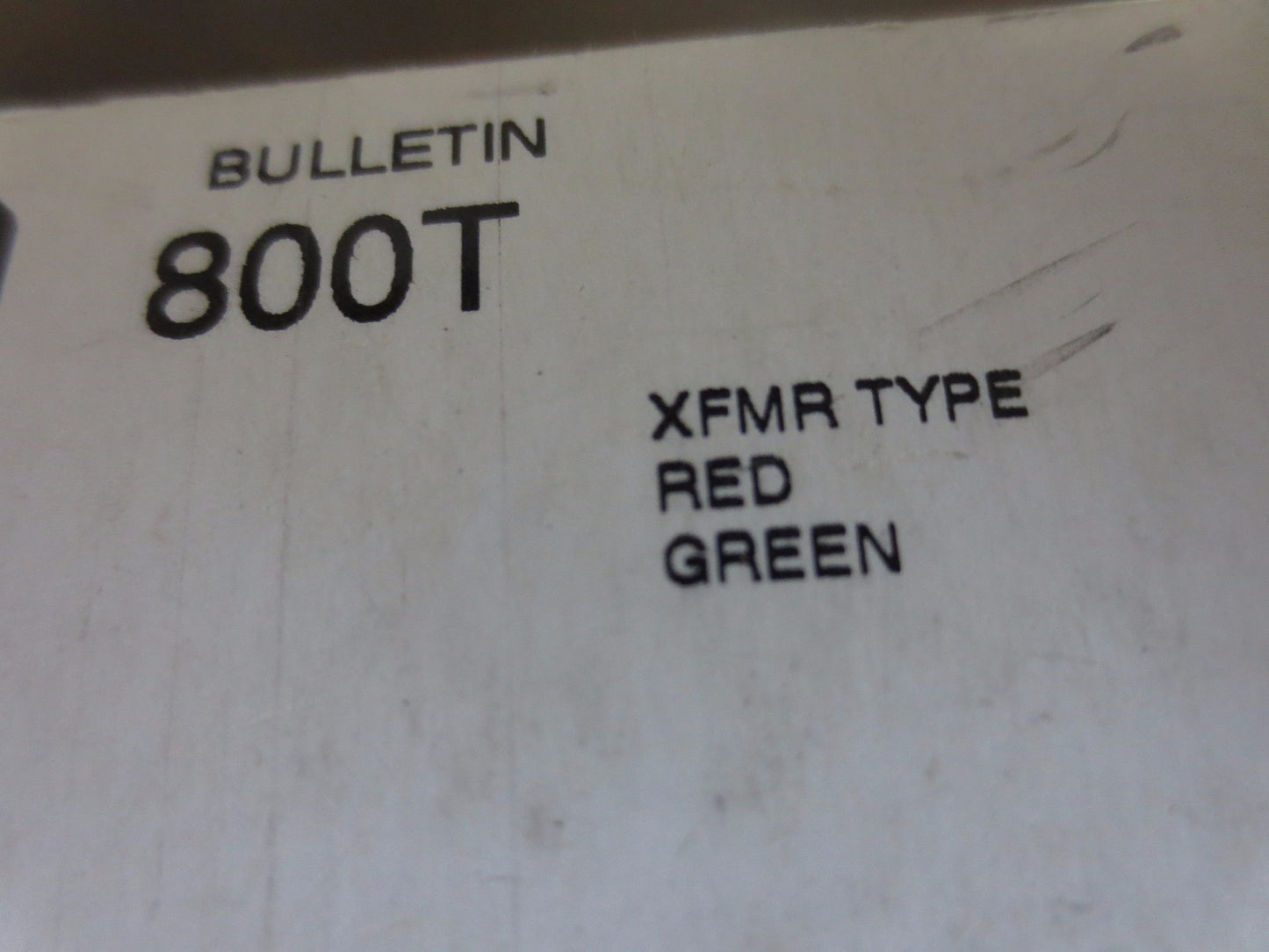 ALLEN-BRADLEY 800T-N52XRXG - XFMR 30mm CLUSTER PILOT LIGHT CAP - NEW SURPLUS
