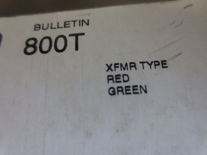 ALLEN-BRADLEY 800T-N52XRXG - XFMR 30mm CLUSTER PILOT LIGHT CAP - NEW SURPLUS