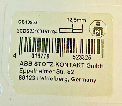 ABB 2CDS251001R0024(2) C2, 2CDS251001R0014 C4 CIRCUIT BREAKER 230/400V *LOTOF3*