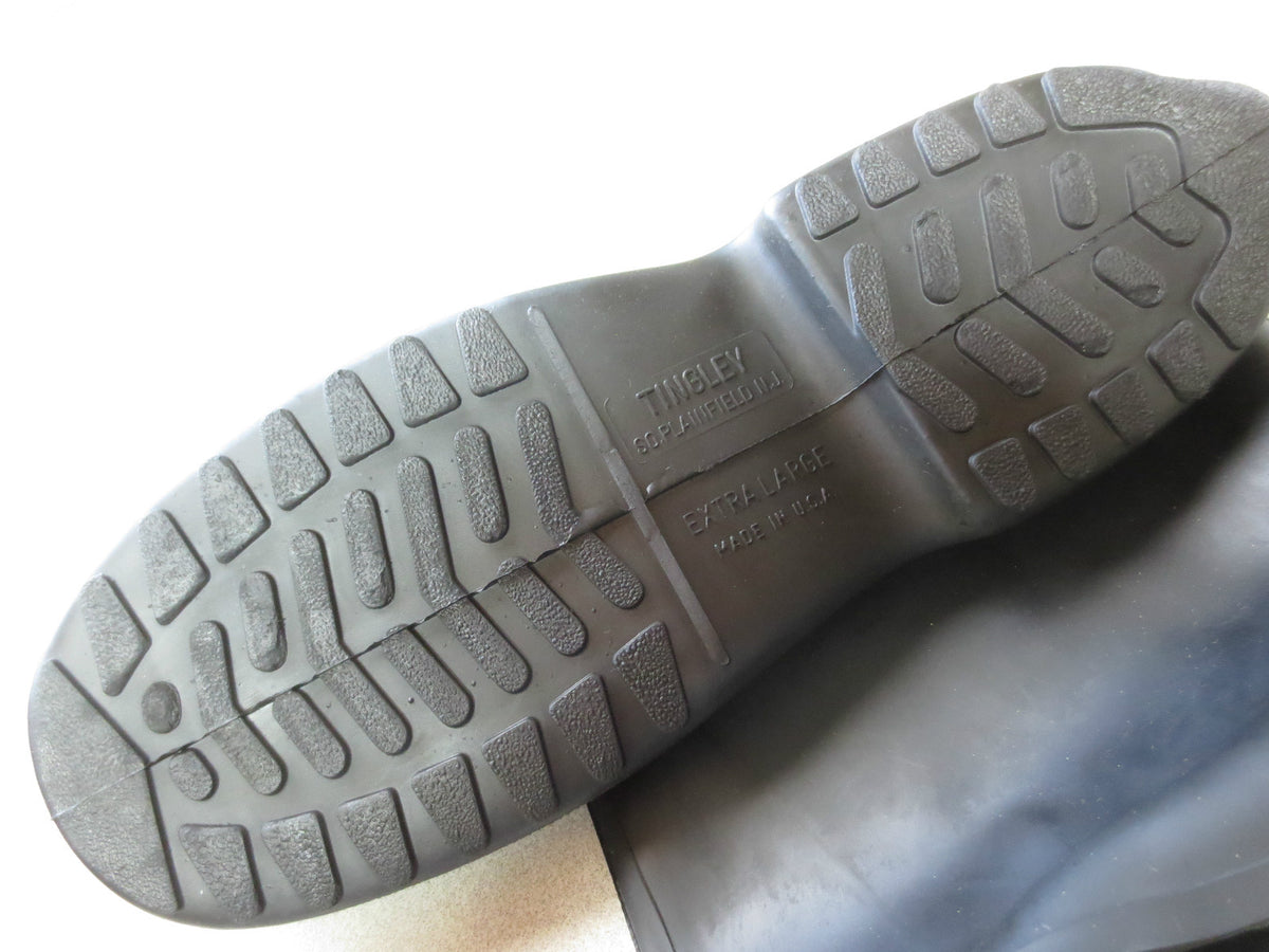 TINGLEY 1400 EXTRA LARGE (11 to 12-1/2) 10" WORK BOOT 100% WATERPROOF BLACK NEW