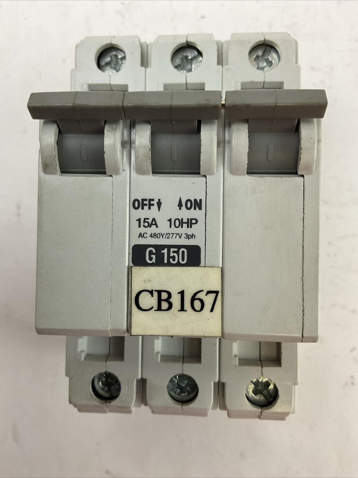 ALLEN BRADLEY 1492-CB3G150 MANUAL MOTOR CONTROLLER 15A 10HP 480Y/277VAC SER C