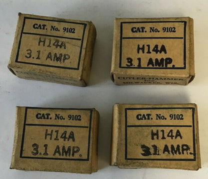 CUTLER HAMMER 9102 H14A 3.1AMP HEATER****LOTOF4****