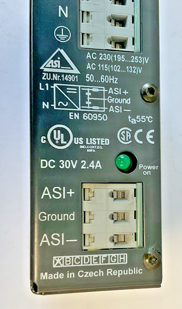 SIEMENS 3RX9307-0AA00 POWER SUPPLY SIDAC-S 2.4A 30VDC 50-60HZ