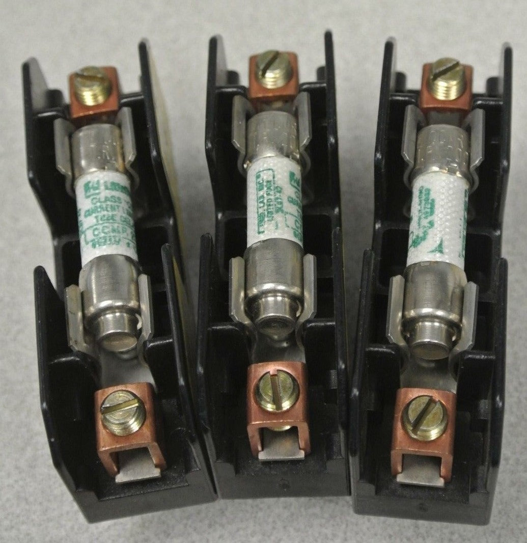 LOT of 3 / BUSS / BUSSMANN BM6031B FUSE HOLDER / 600V / 30A