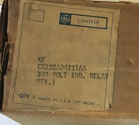 GENERAL ELECTRIC CR122A04731AA 300VAC 10A 28V 50HZ INDUSTRIAL RELAY