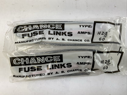 A.B. CHANCE FUSE LINK 60AMP (LOT OF 2)