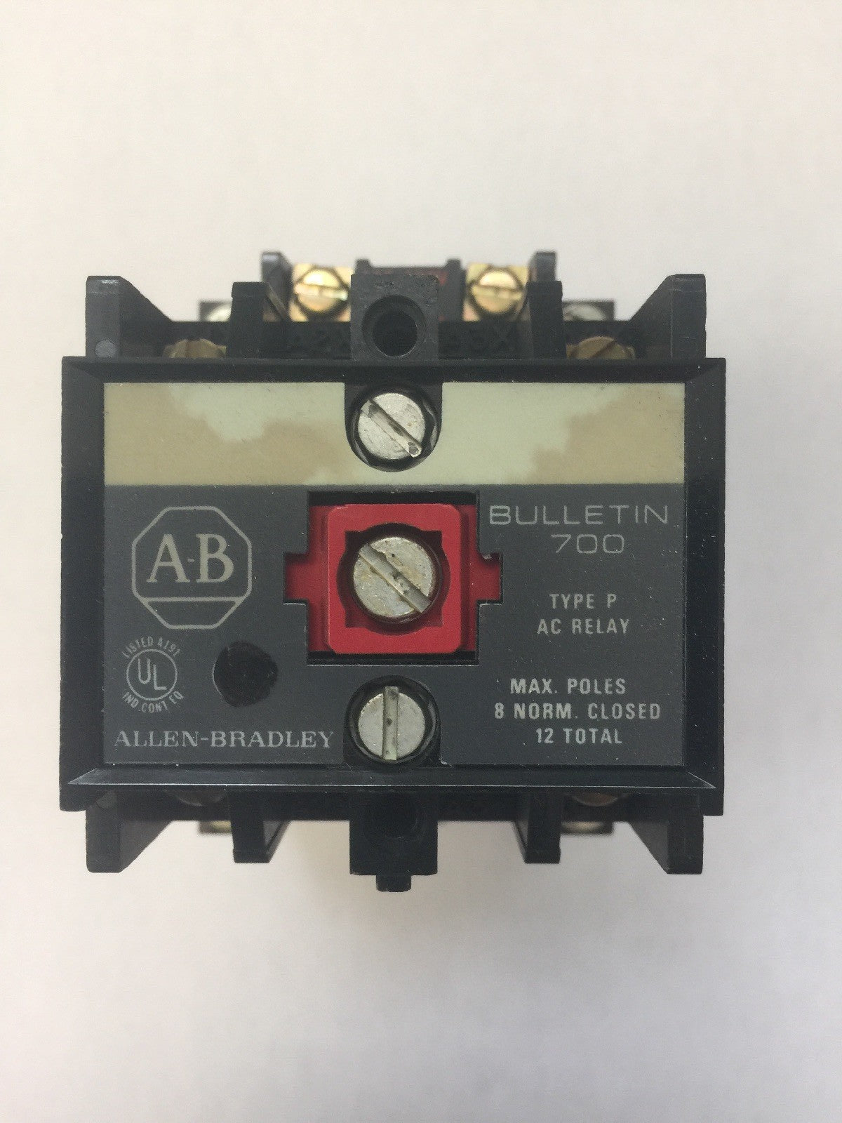 ALLEN BRADLEY 700-P200A1 AC RELAY 115-120V 60HZ 110V 50HZ SER A 2 POLE 2 N.O.