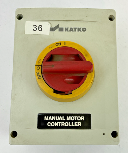 KATKO KEM 340UL Y/R MANUAL MOTOR CONTROLLER 600VAC 40A TYPE 4X