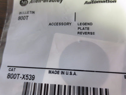 ALLEN-BRADLEY LEGEND PLATES "START" "AUTO/MANUAL" "OFF/ON" "REVERSE" NEW SURPLUS